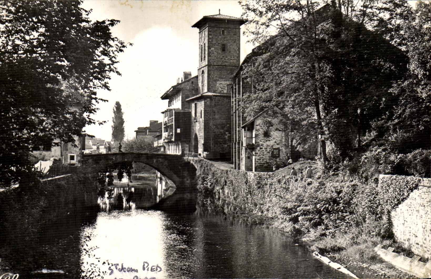 CPSM St Jean Foot Of Port the Church and Nive