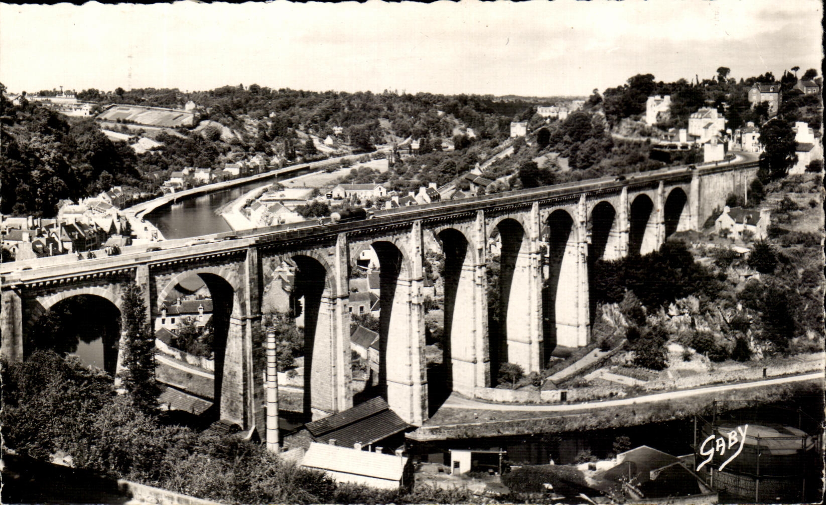 CPSM Dinan the Viaduct and the Rancid one