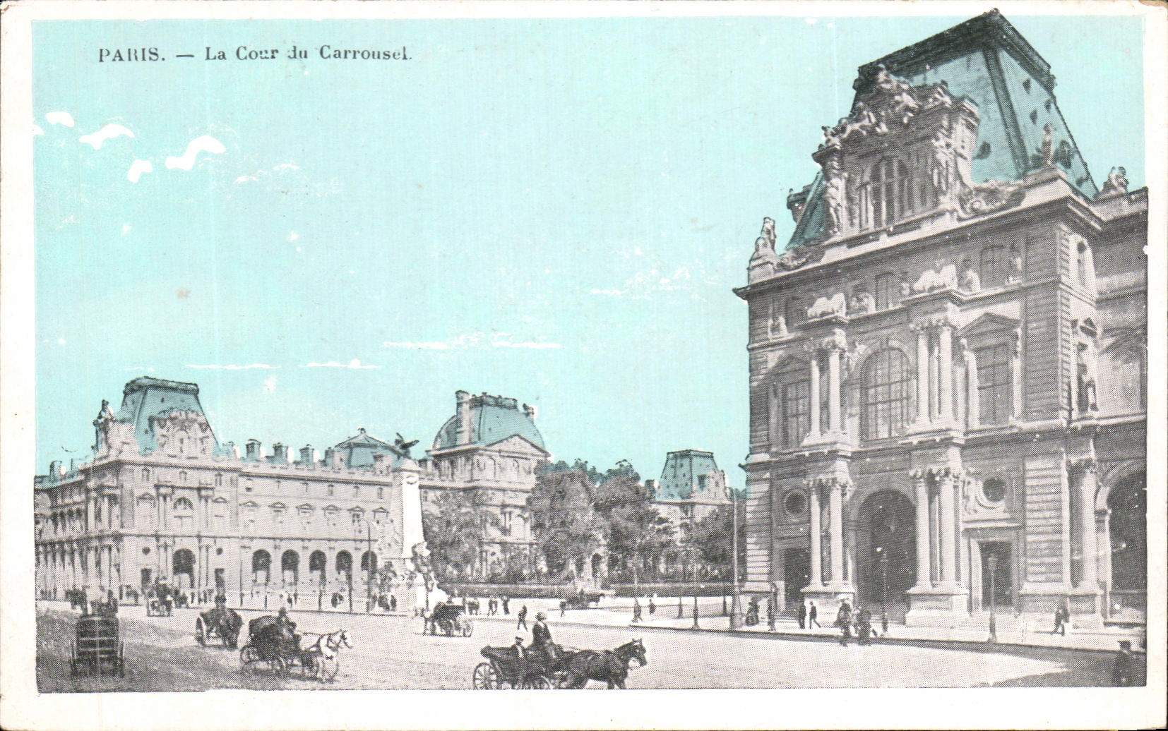 Corte del La de CPA Paris del carrusel de la lumbrera