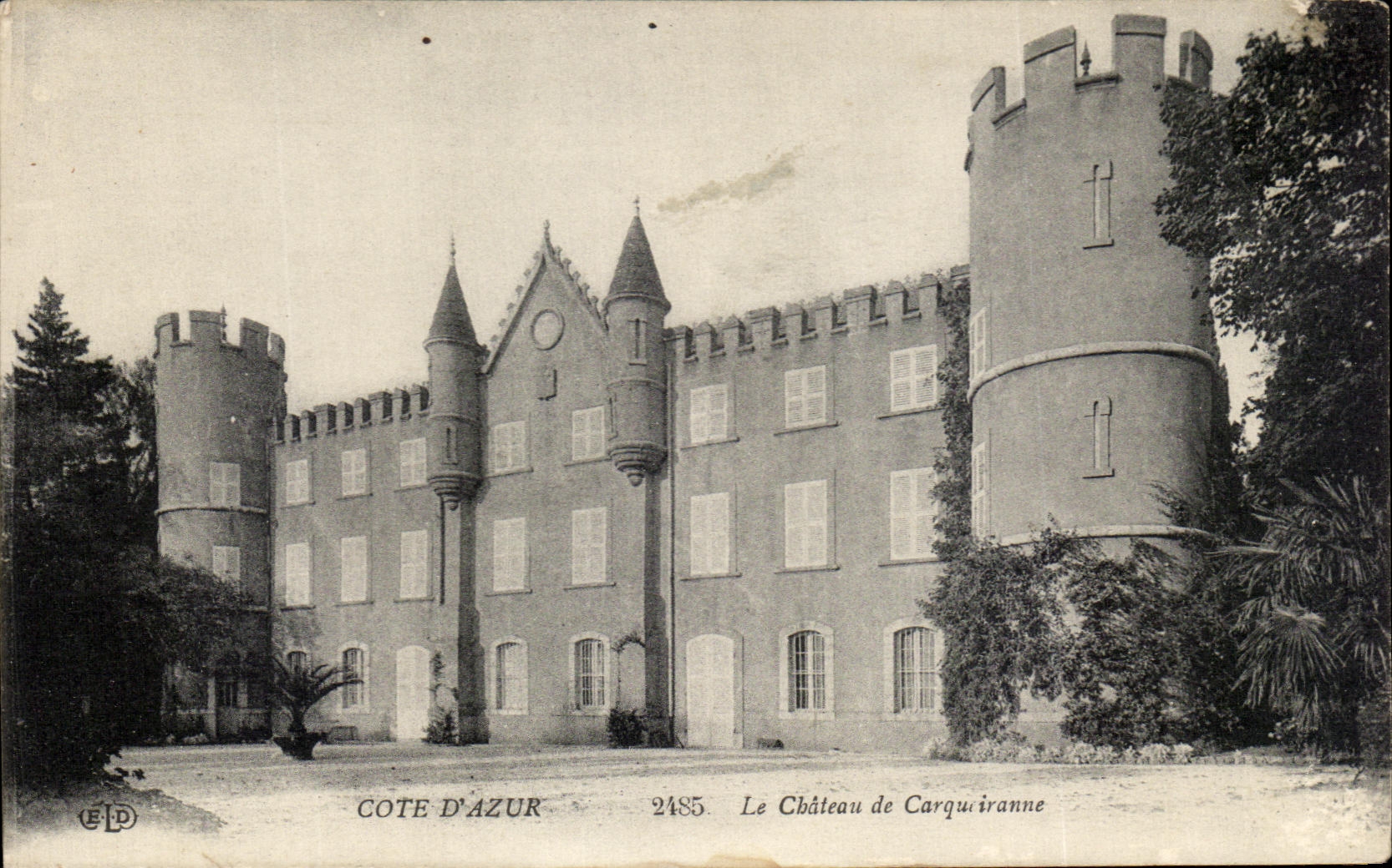 CPA Cote D'Azur Le Chateau de Carquiranne