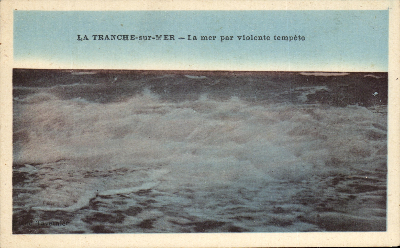 CPA the Section On Mer La Sea By Violent Storm