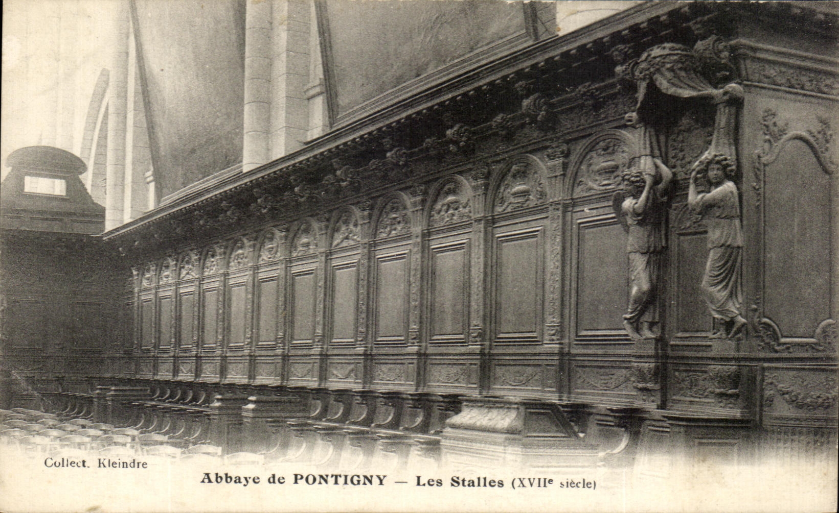 CPA Abbey De Pontigny Stalls