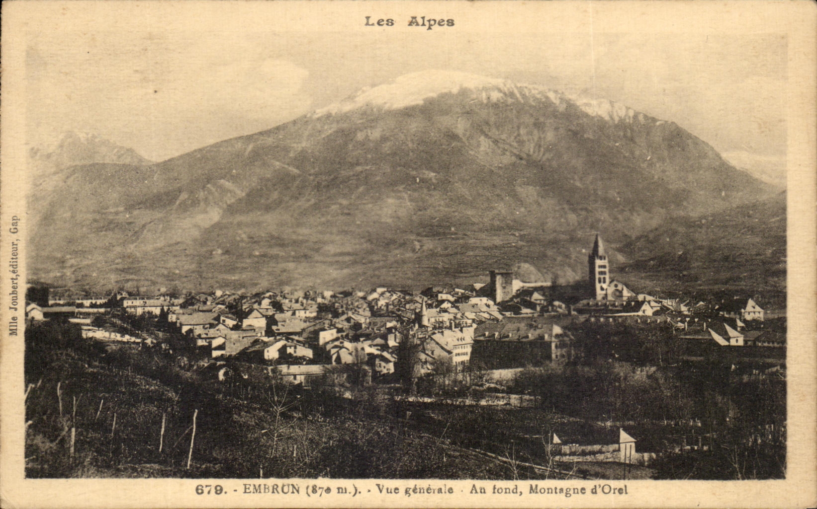 CPA the Alps Spray View At the Bottom Mountain of Orel