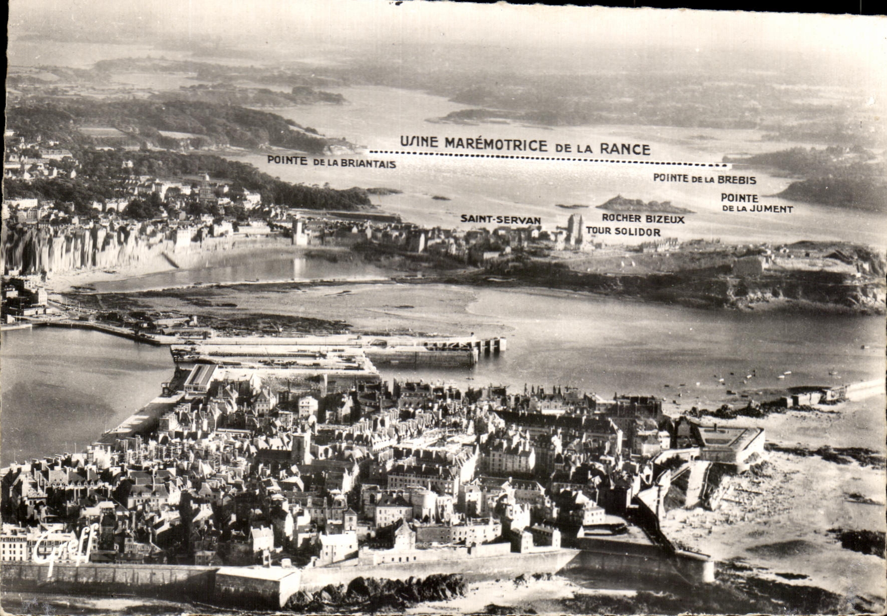 CPA en aire visto Bretana en el santo Malo del primero plano en el segundo plan