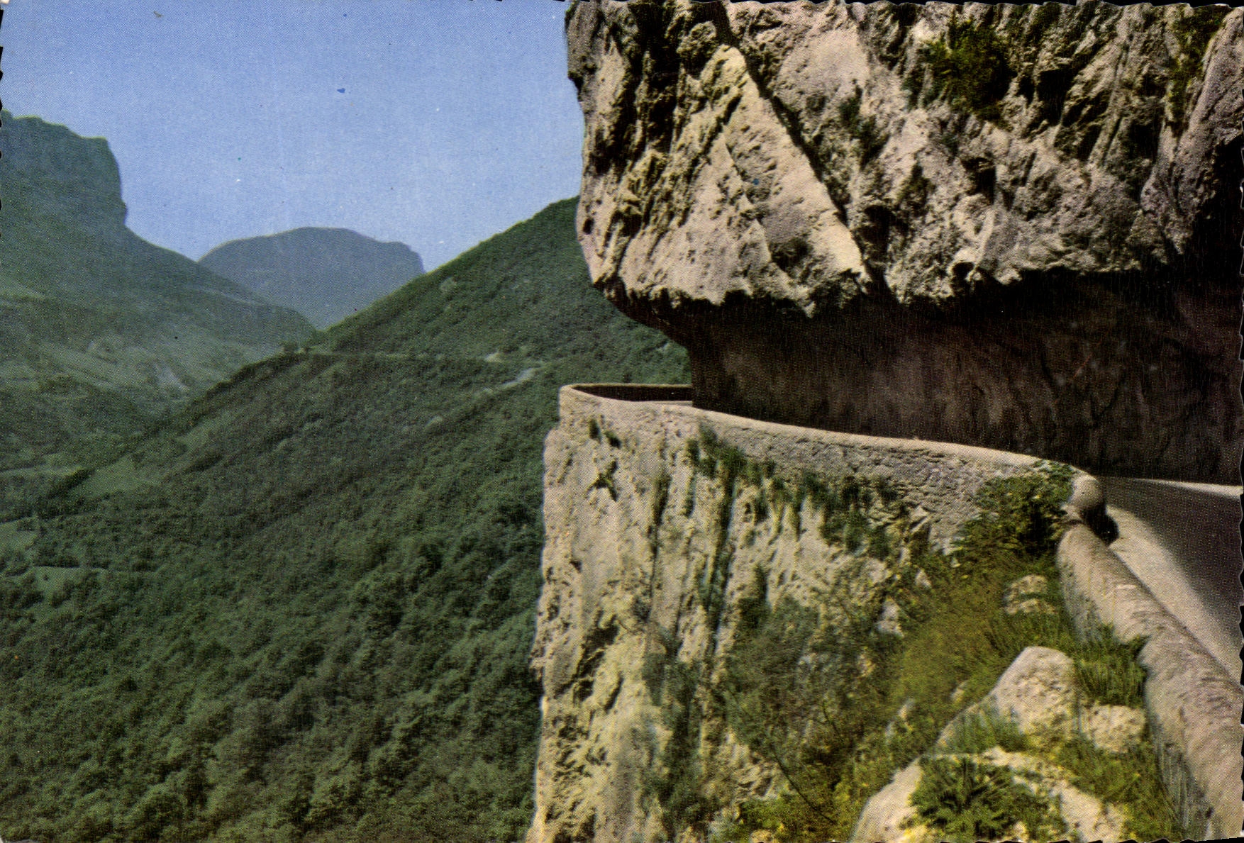 CPSM Picturesque Royans Road of the Great Narrow parts Falls of Bourne