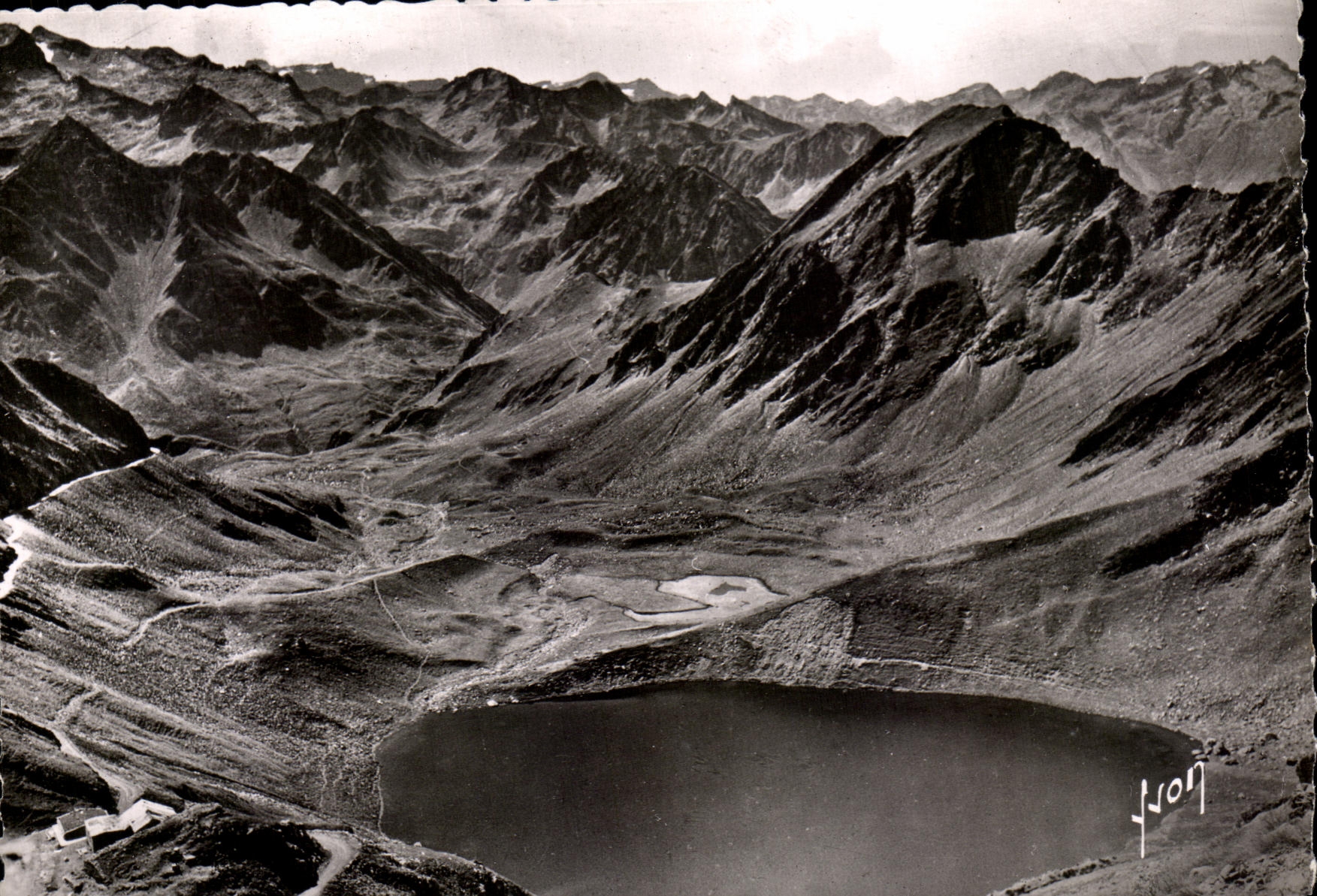 CPA Le Tourmalet Altitude Route du Pic du Midi Le Lac d'Oncet