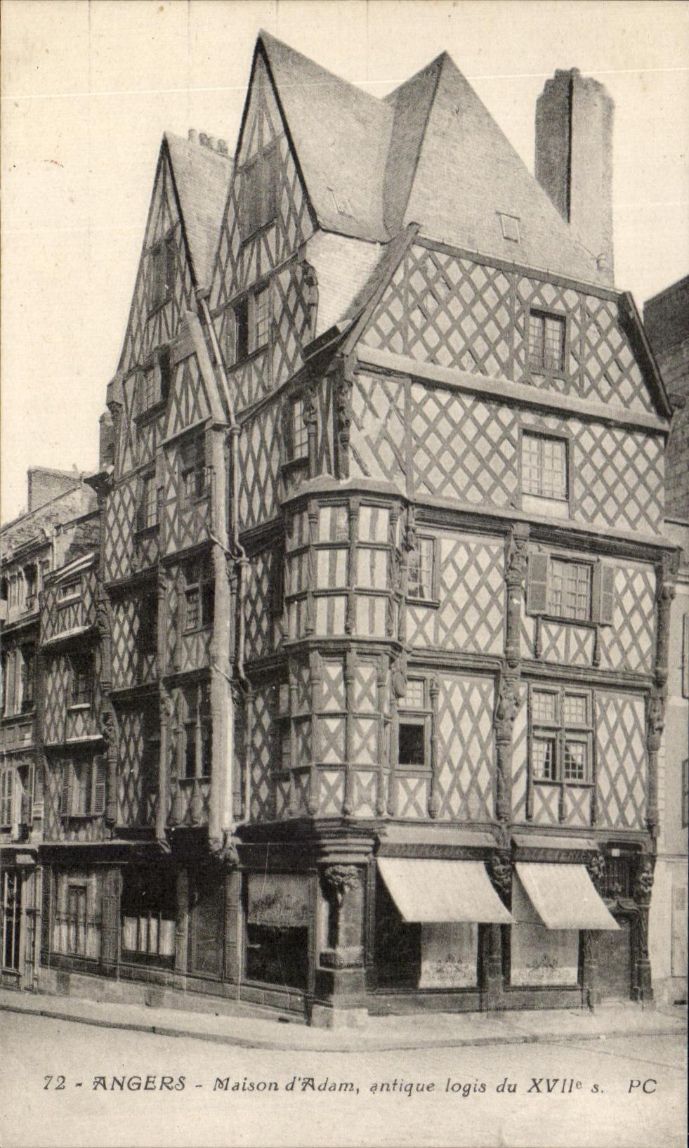 CPA Angers ancient House Of Adam home of 17th