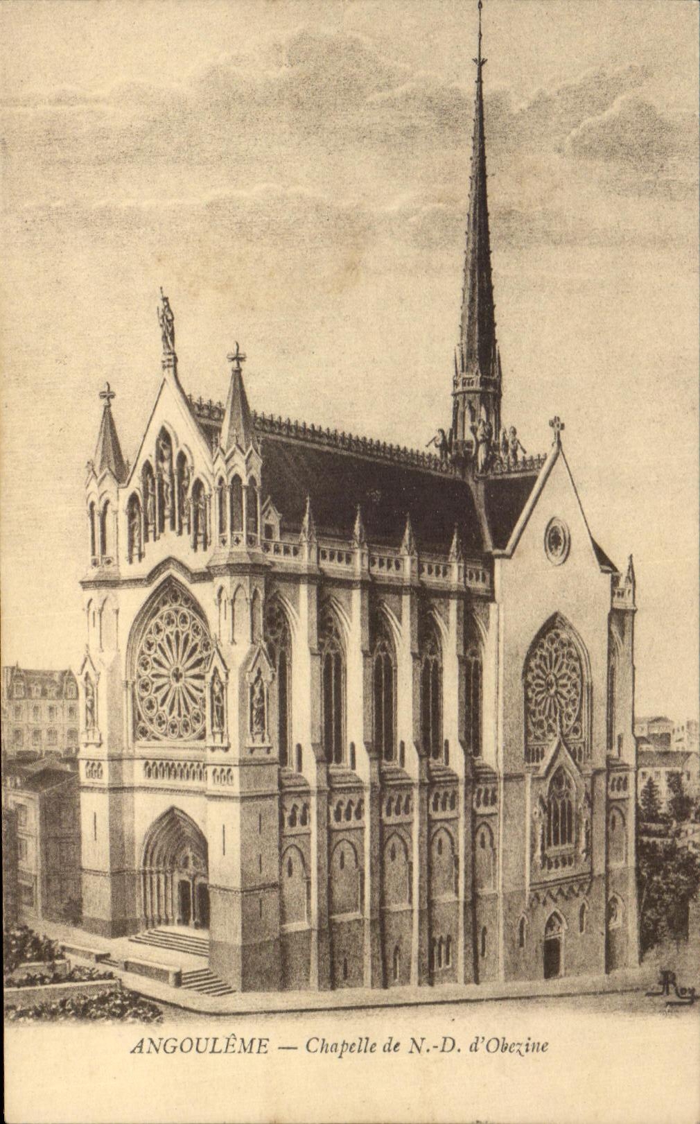 CPA Angouleme Chapelle De ND d'Obezine