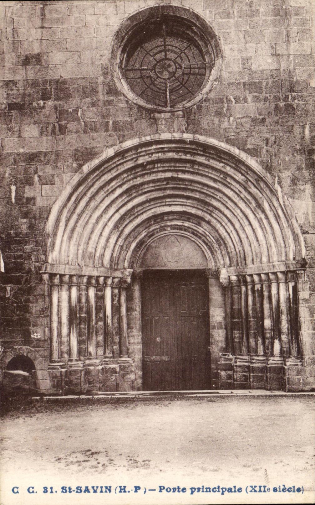 CPA St Savin Porte Principale