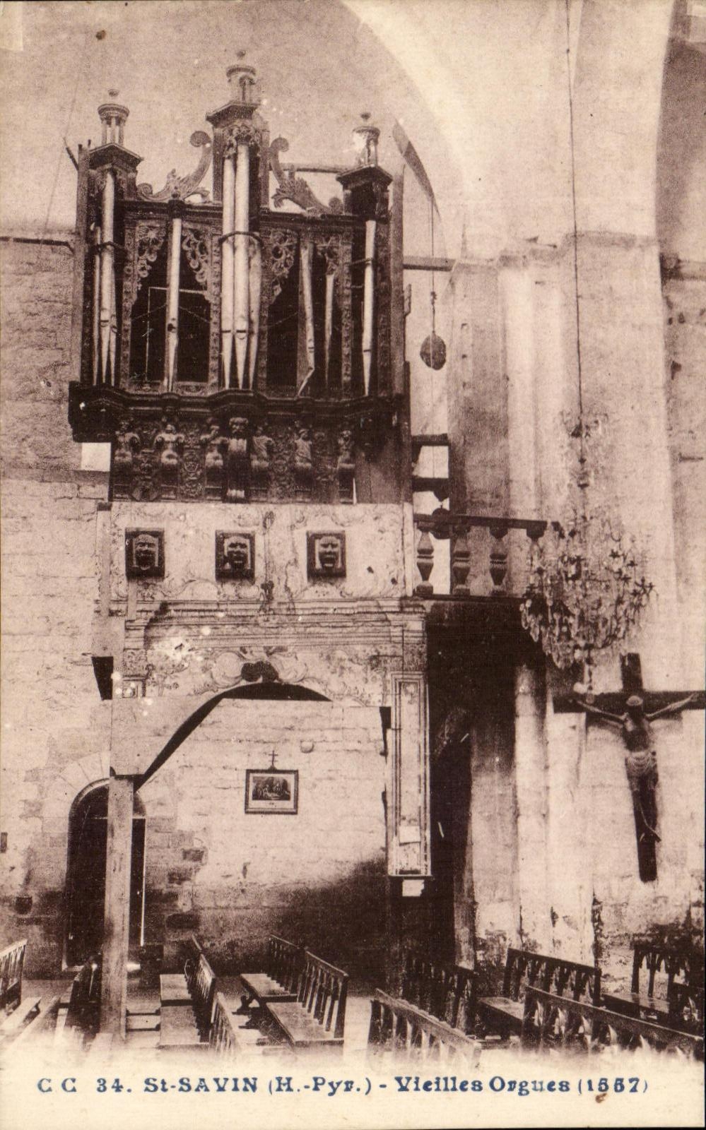 CPA St Savin Vieilles Orgues 1557