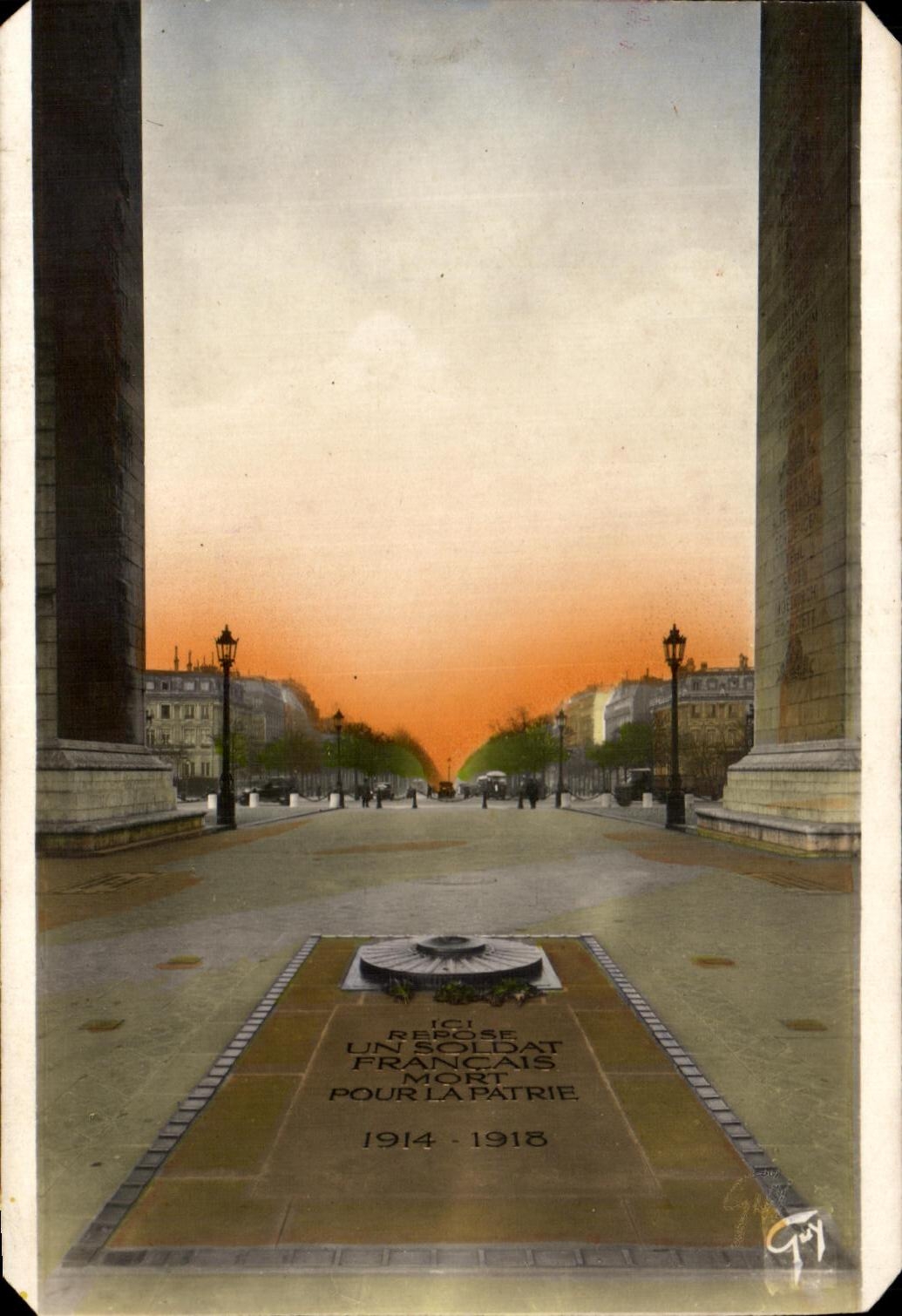 CPA Paris Et Ses Merveilles Tombeau du soldat inconnu Arc de triomphe