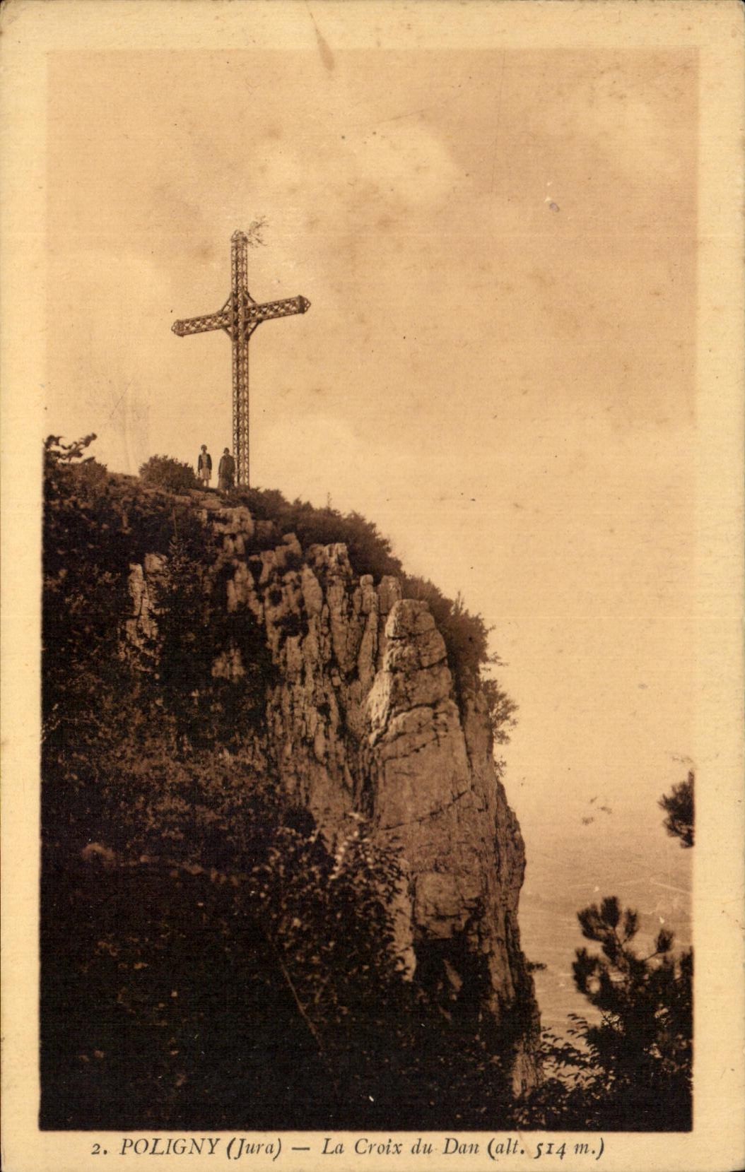 CPA Poligny La Cross of the daN