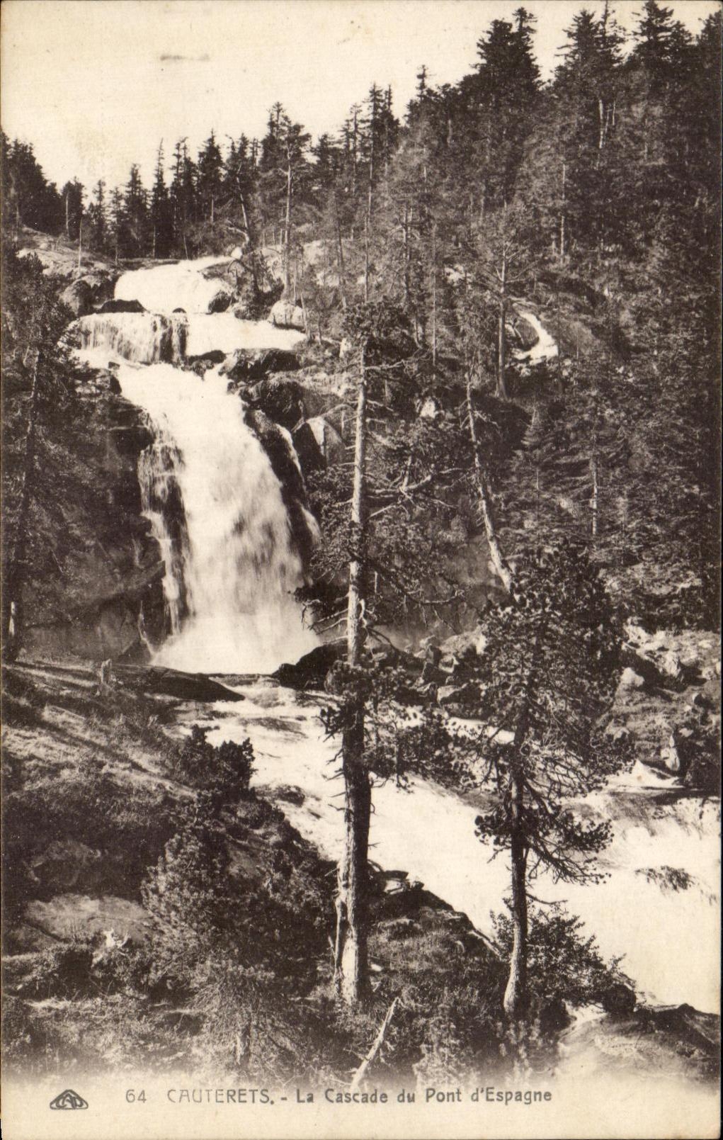 CPA Cauterets Le Cascade du Pont d'Espagne