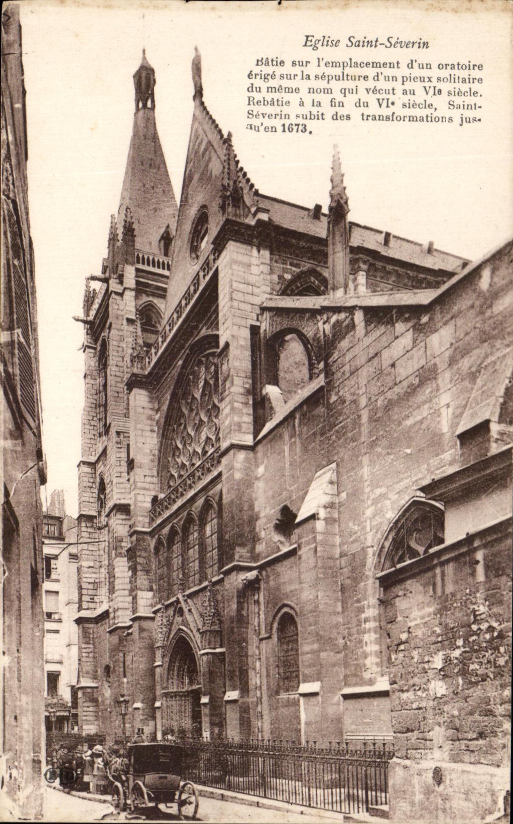 CPA Church Saint Severin Paris
