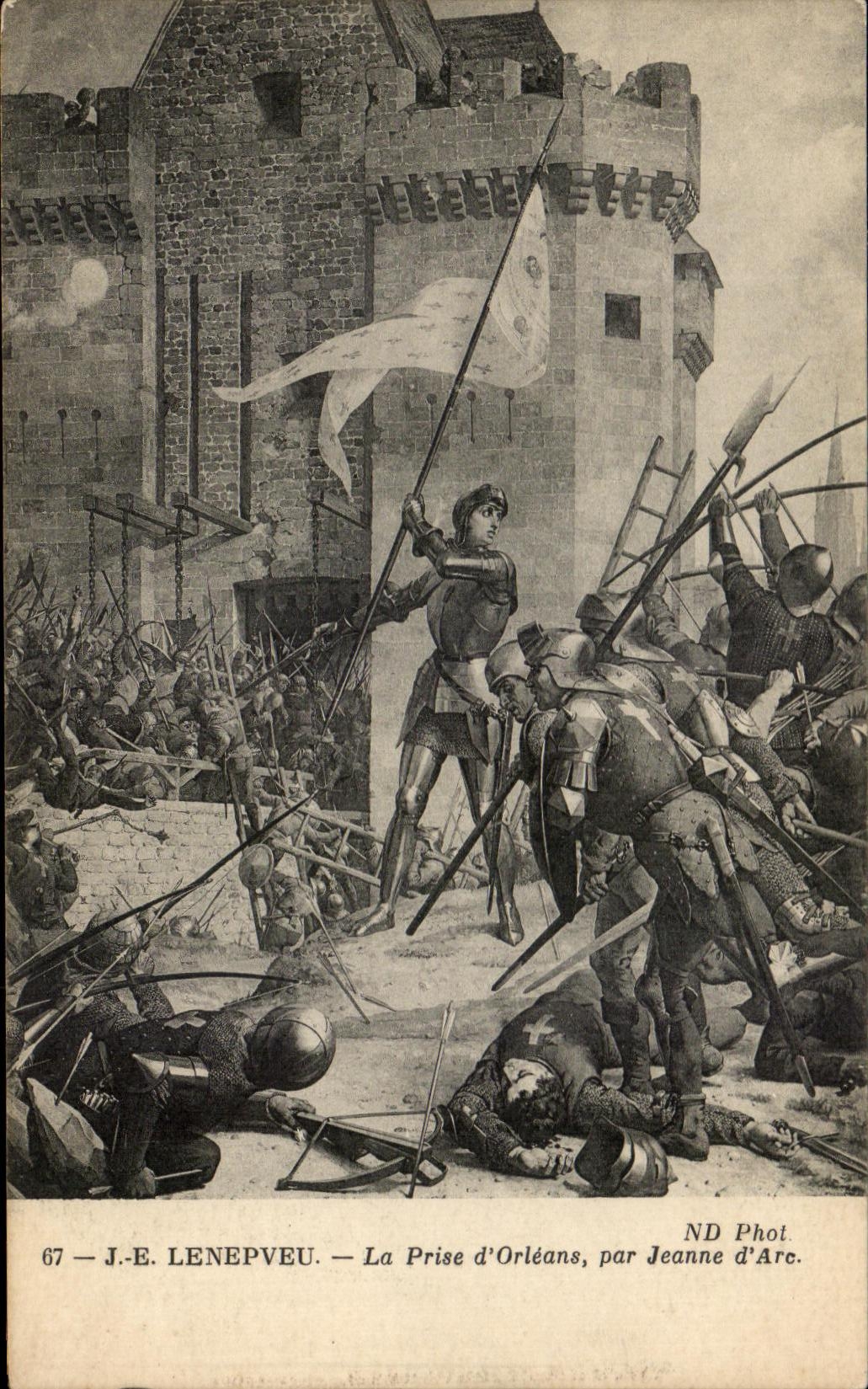 CPA Lenepveu La Taken of Orleans By Jeanne d' Arc