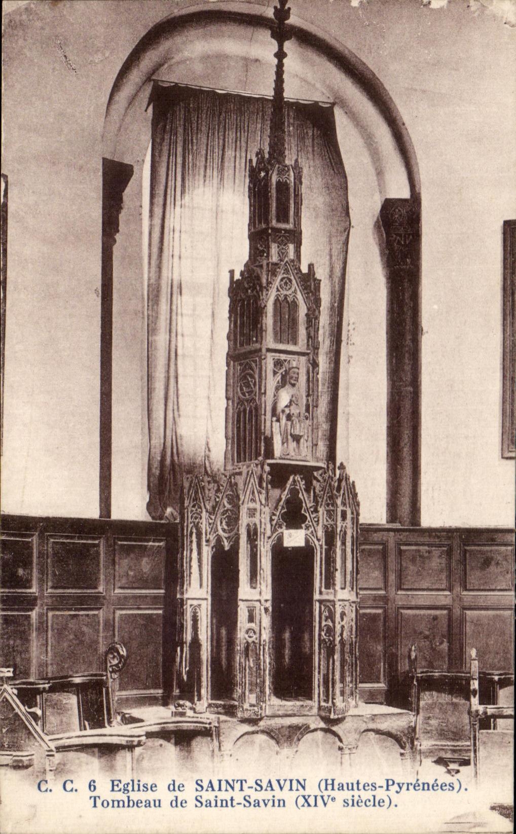 CPA Eglise De Saint Savin Tombeau De Saint Savin