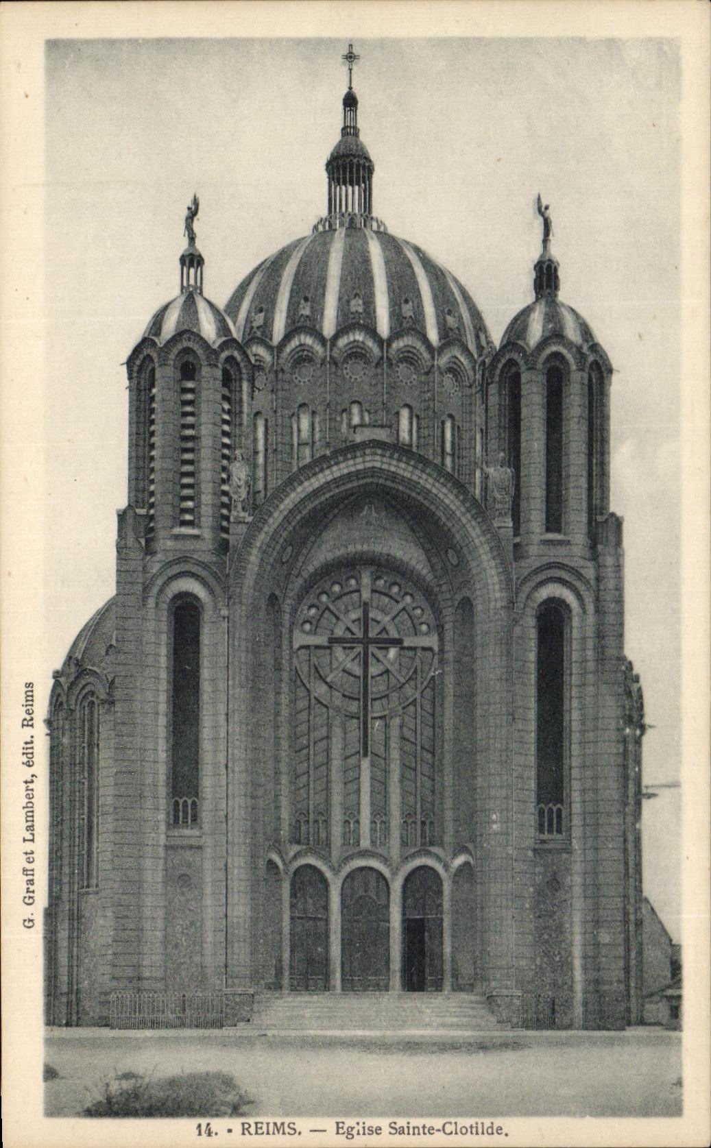 CPA Rheims Church Sainte Clotlide