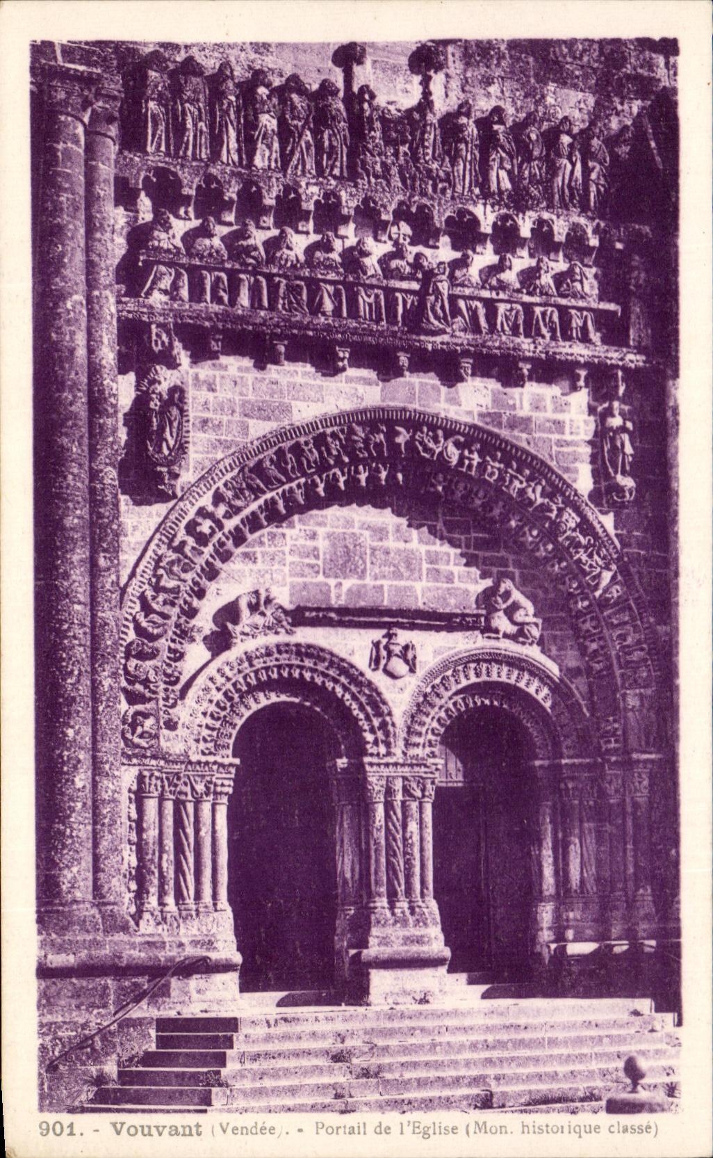 Puerta de CPA Vouvant de la iglesia