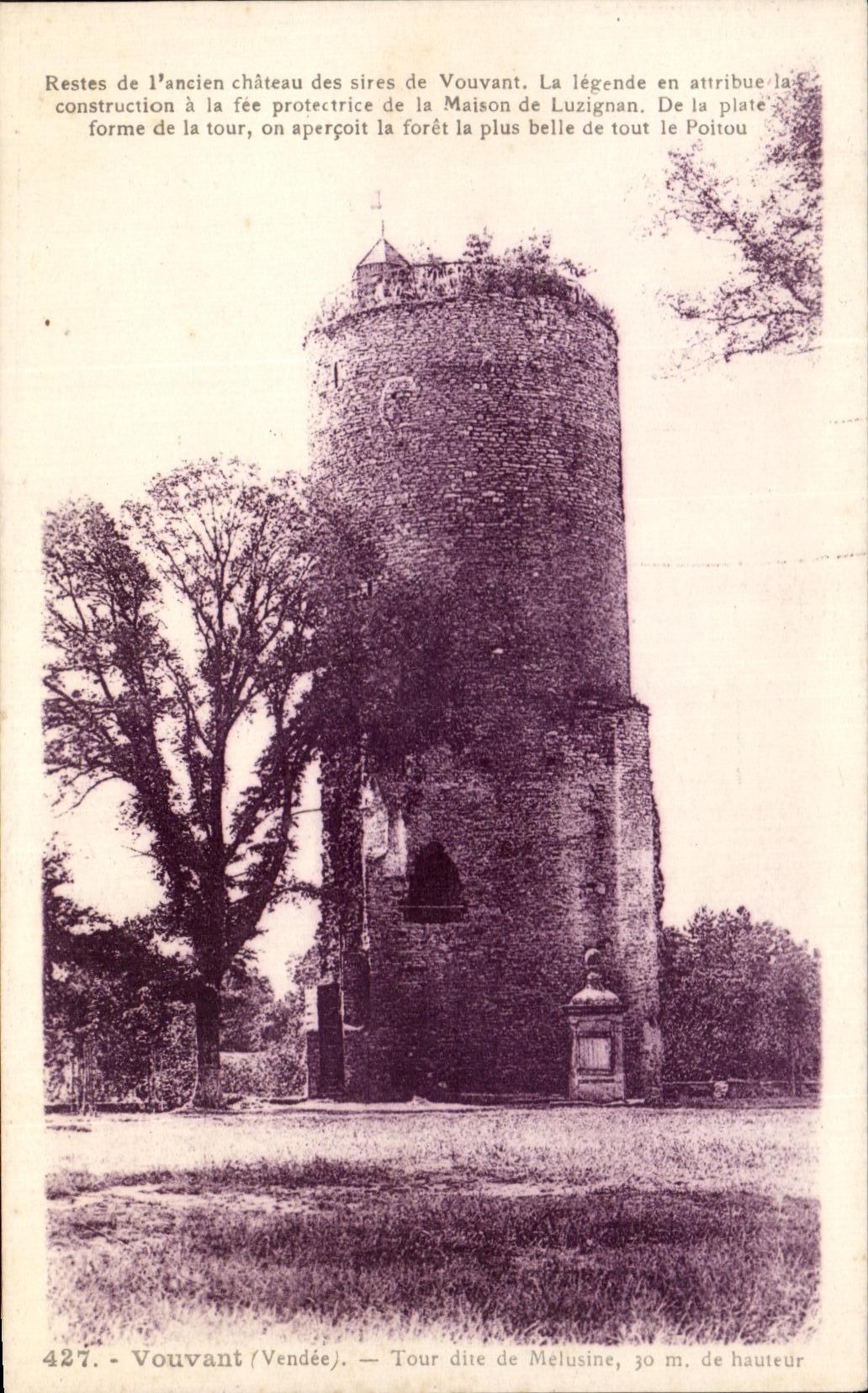 CPA Vouvant Turn De Melusine