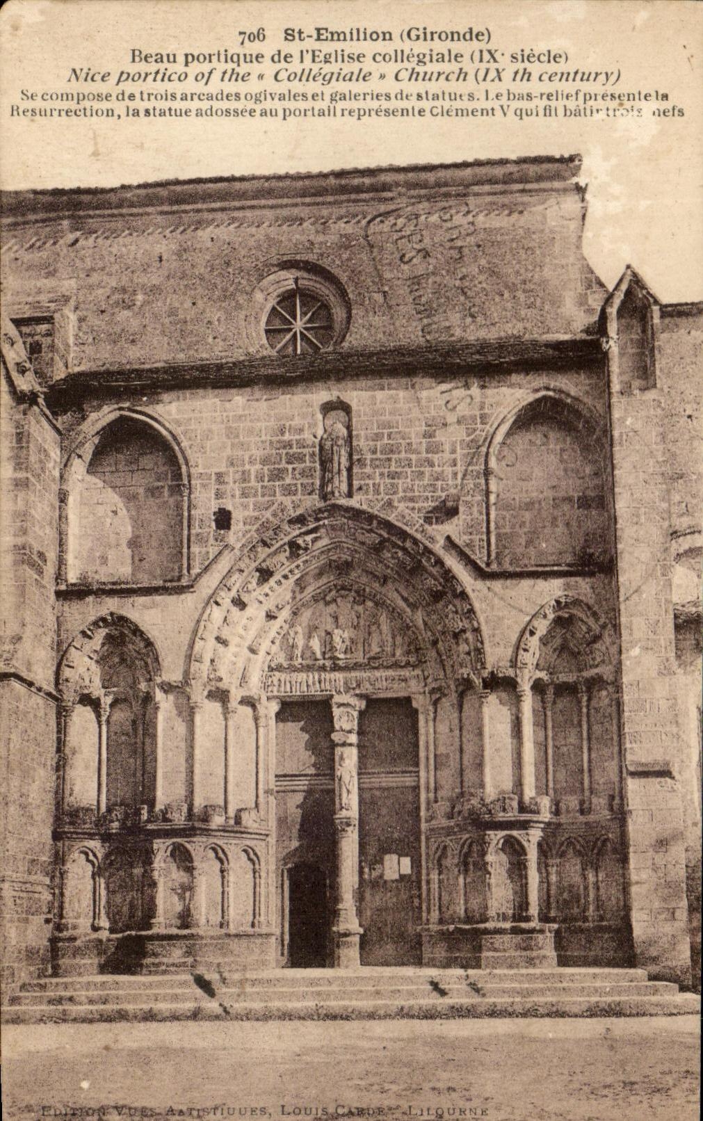 CPA St Emilion Beautiful Gantry Of the Collegiate Church