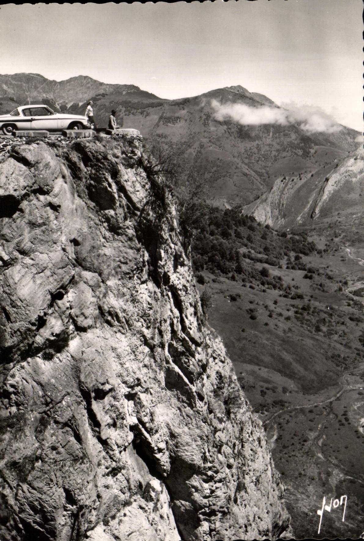 CPSM La route d'Aubisque surplombant le Cirque du Litor