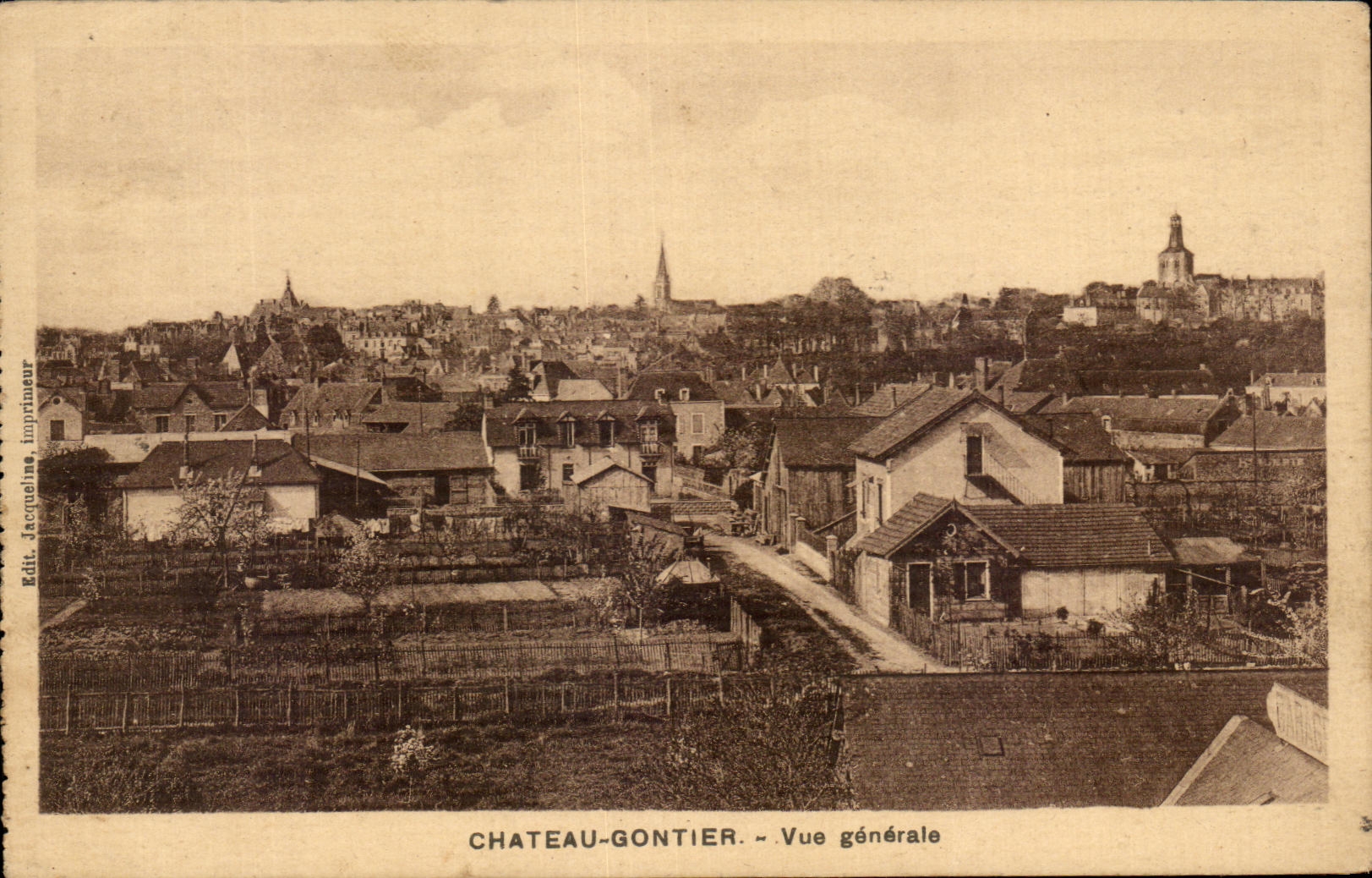 CPA Chateau Gontier Vue Generale