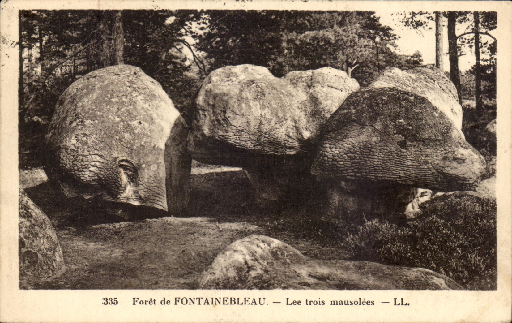 CPA the Fontainbleau Drill Three Mausoleums