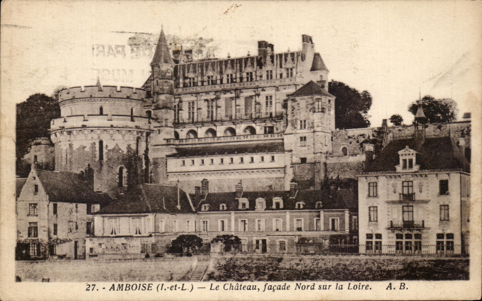 CPA Amboise el ataque frontal norteno del castillo en el Loire