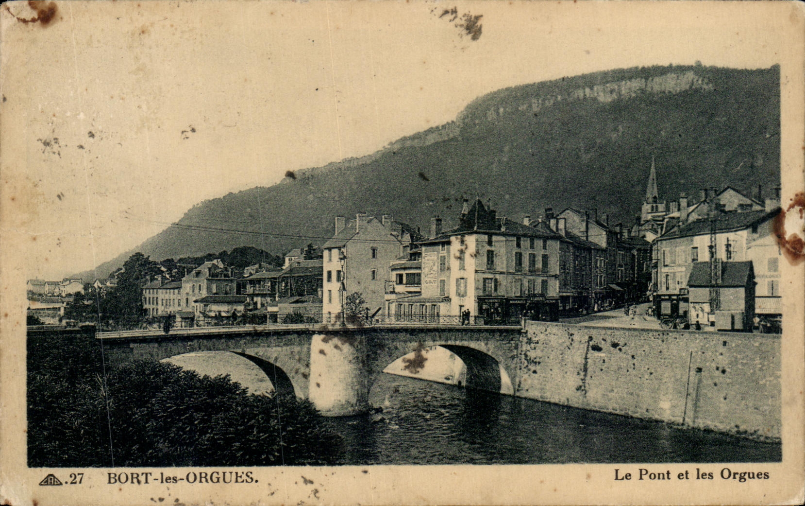 organo de CPA Bort el puente y el organo