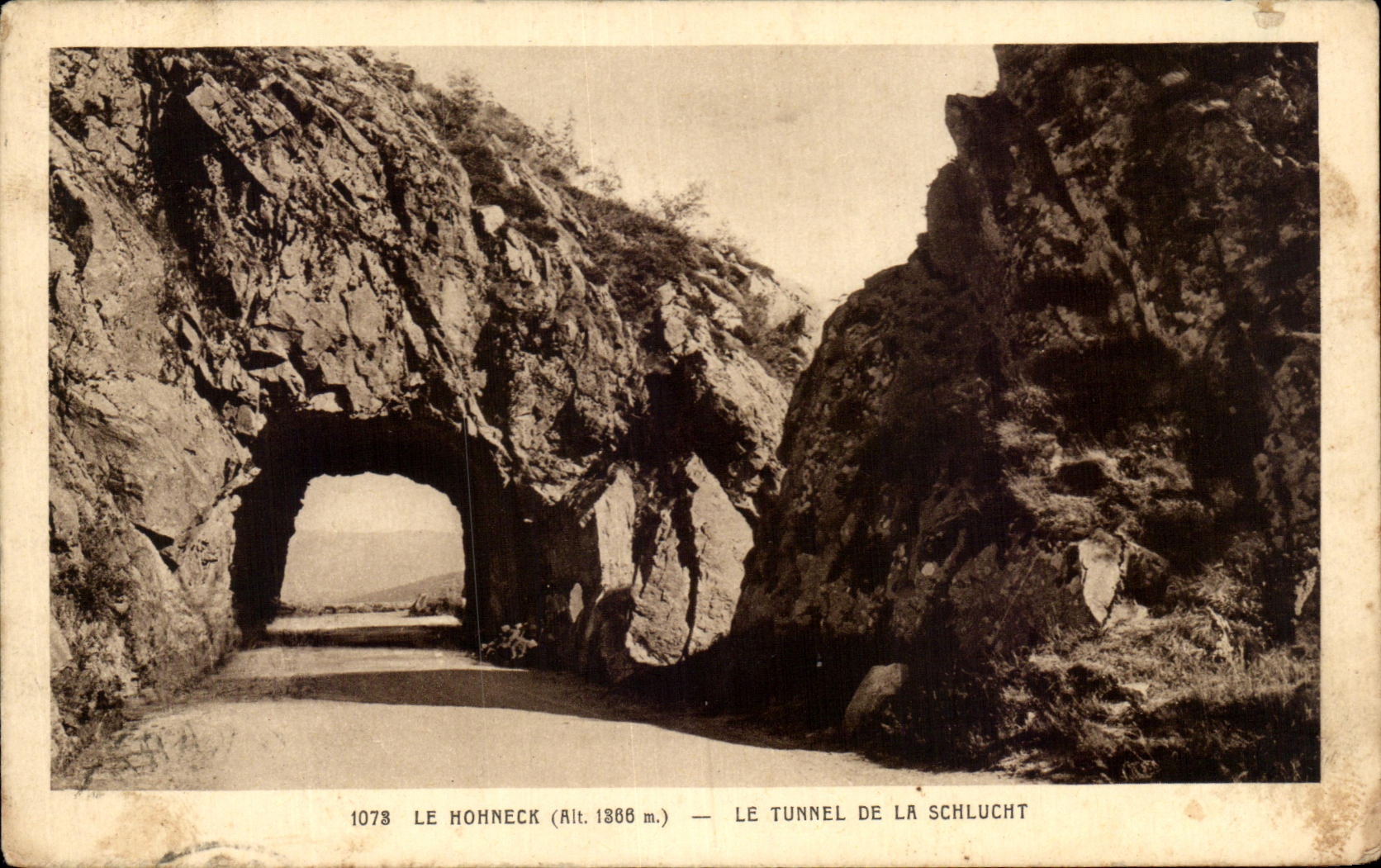 CPA Hohneck the Tunnel Of Schlucht