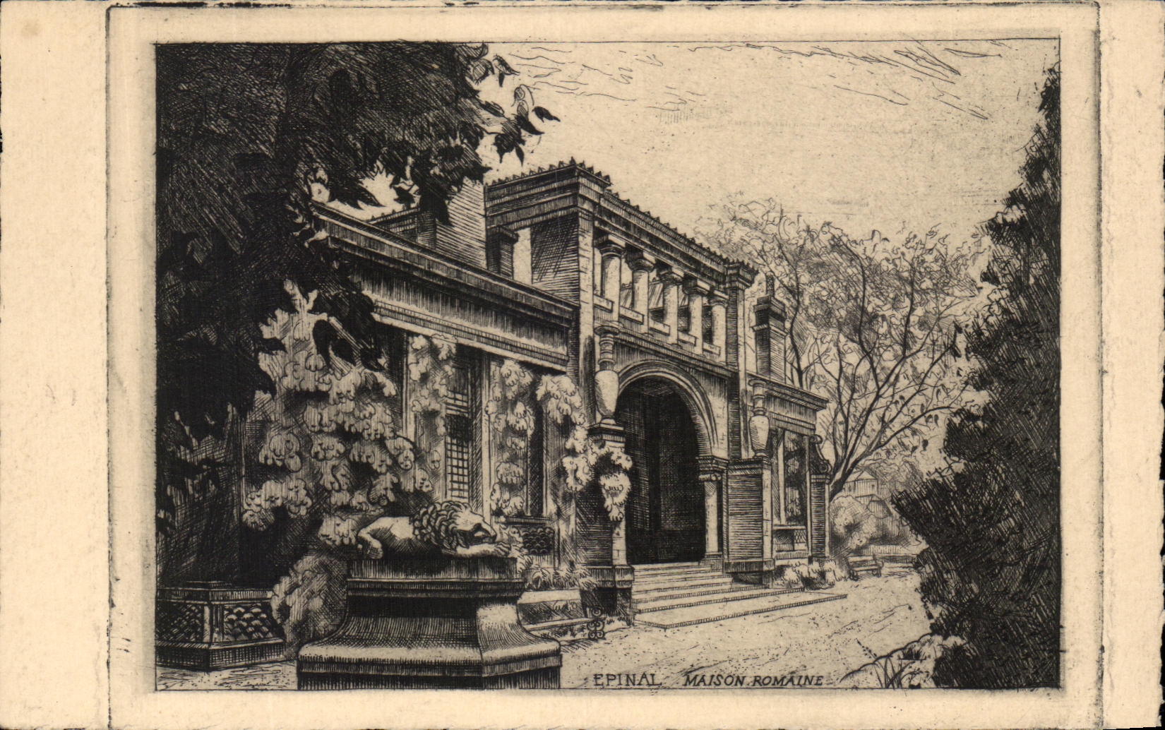 Leon romano de la casa de CPA Epinal