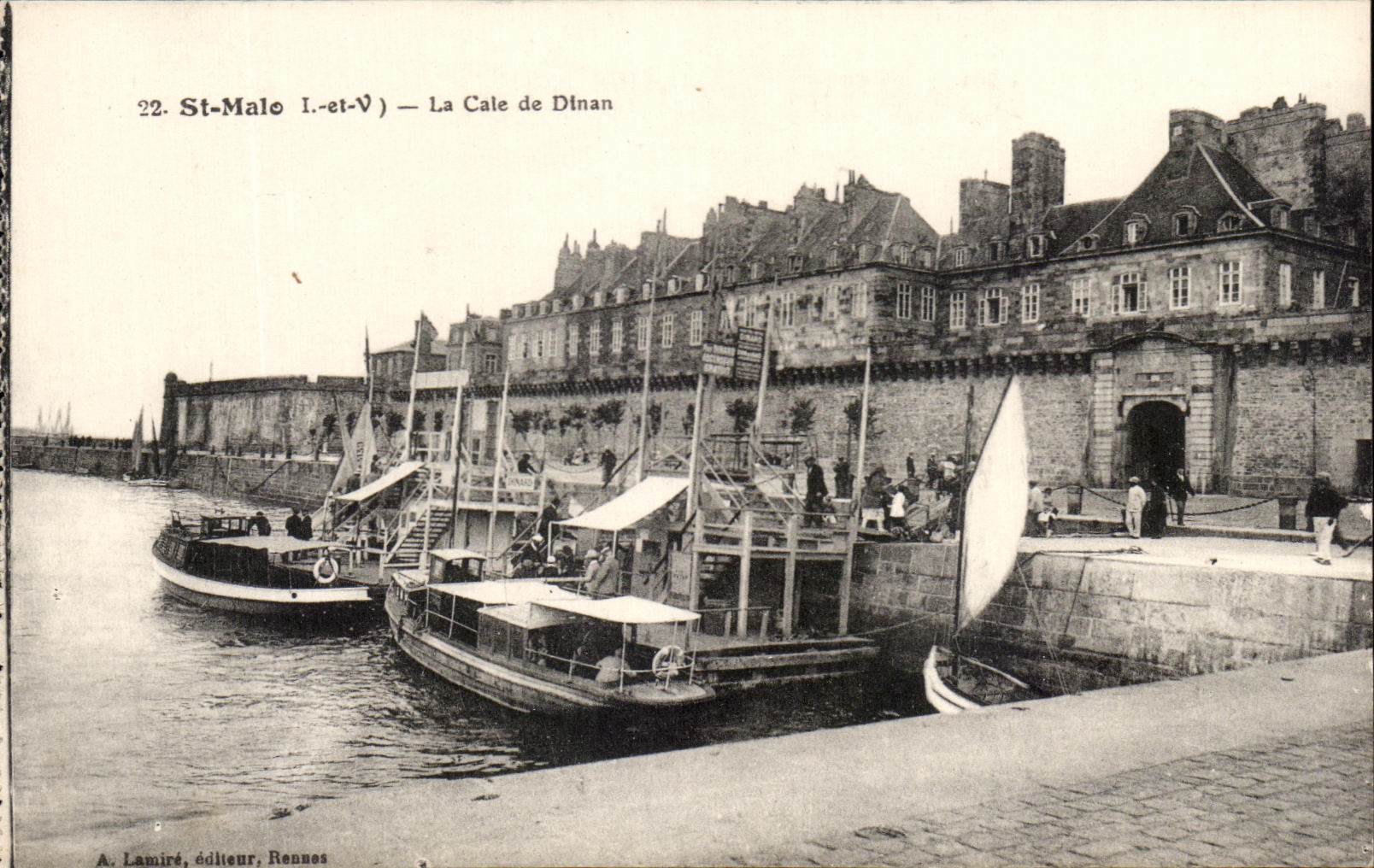 Arreglos del La del St Malo de CPA de los barcos de Dinan