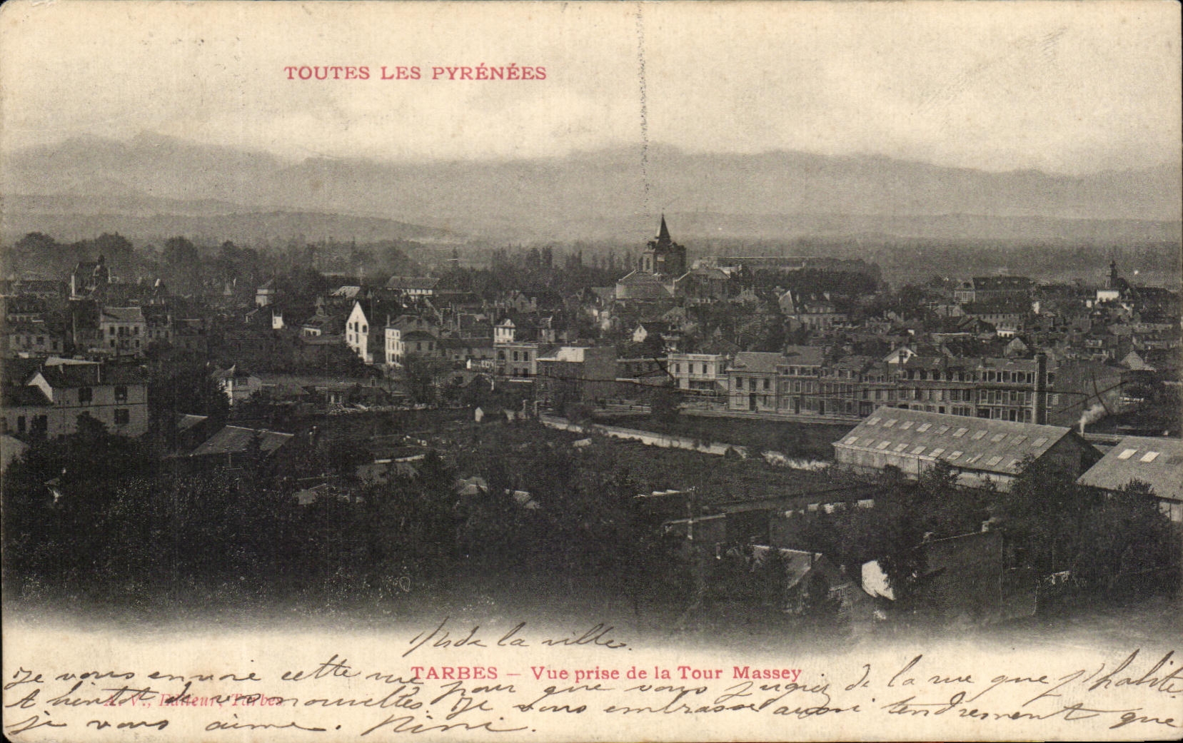 CPA All Pyrenees Tarbes Seen from of the Massey Tower