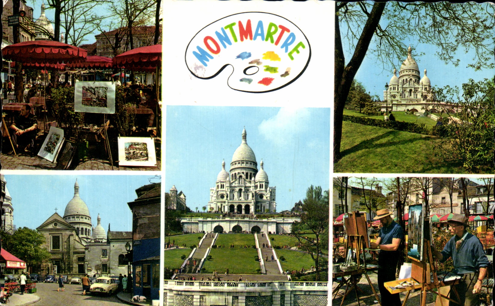 CPSM Paris y su lugar de las maravillas de Terte Jardins del corazon Church Saint Pedro de la consagracion