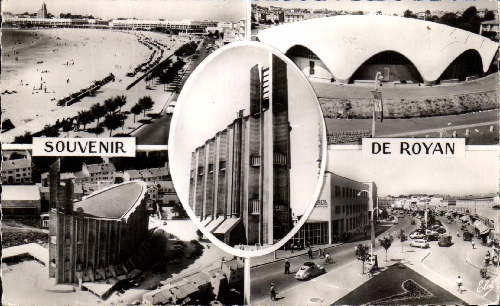 CPSM Souvenir De Royan Market la nueva iglesia