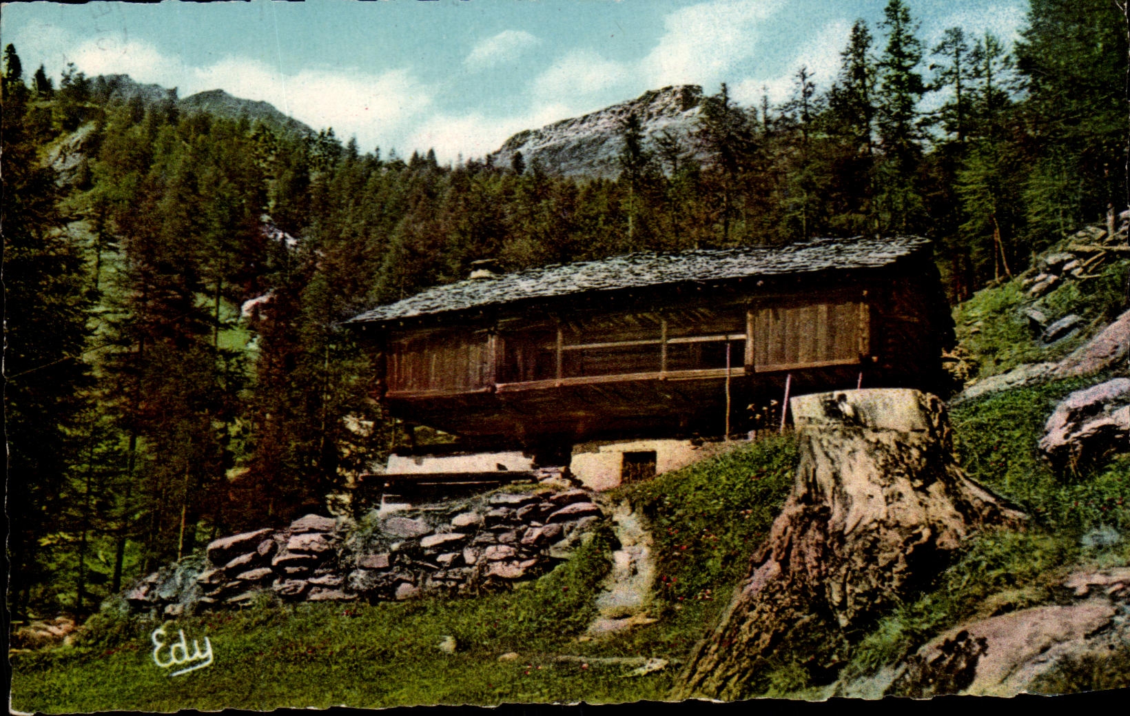 CPSM Auvergne the old country cottage