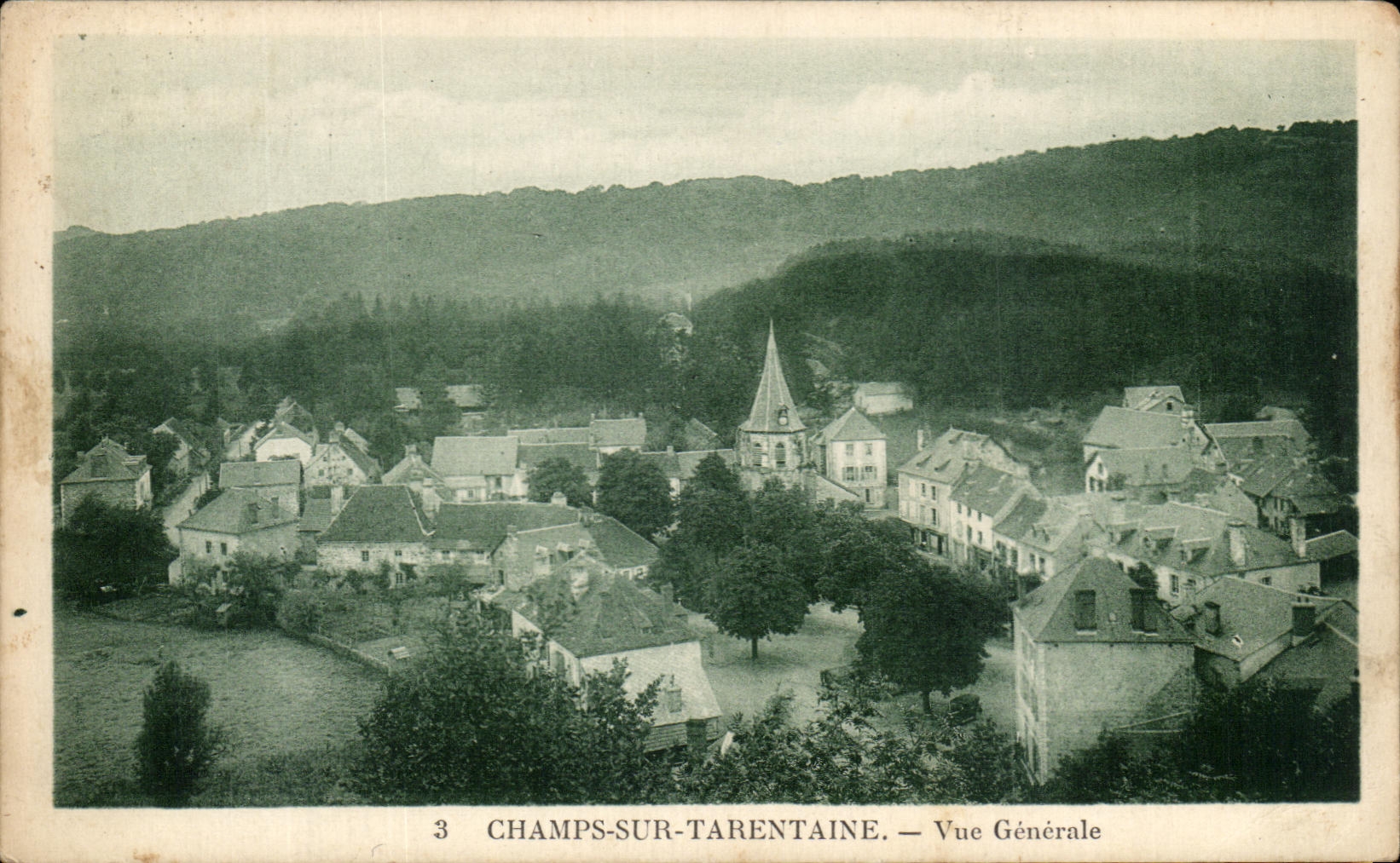 CPA Fields On Tarentaine View