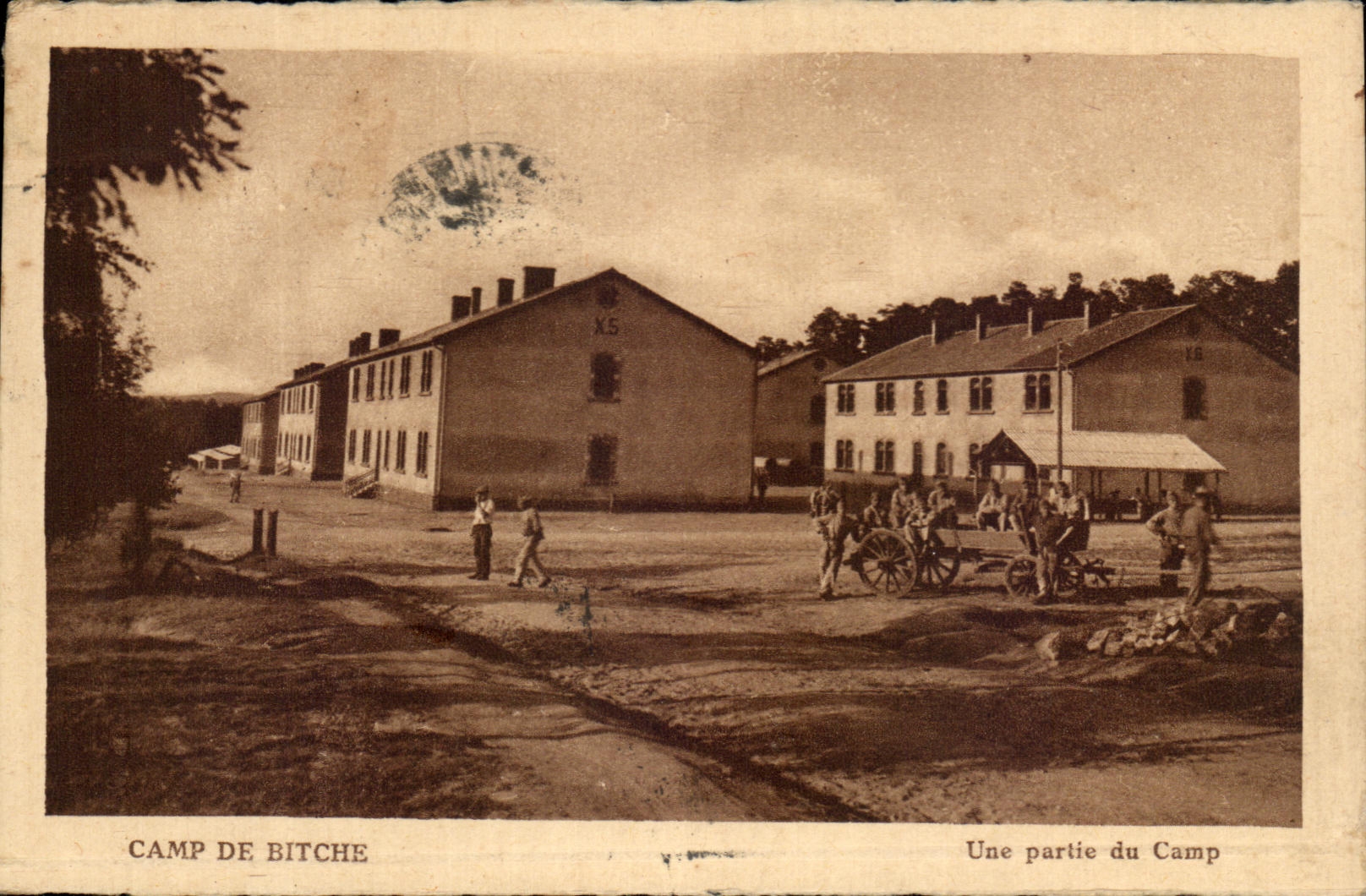 CPA Camp De Bitche Part Of the Militaria Camp