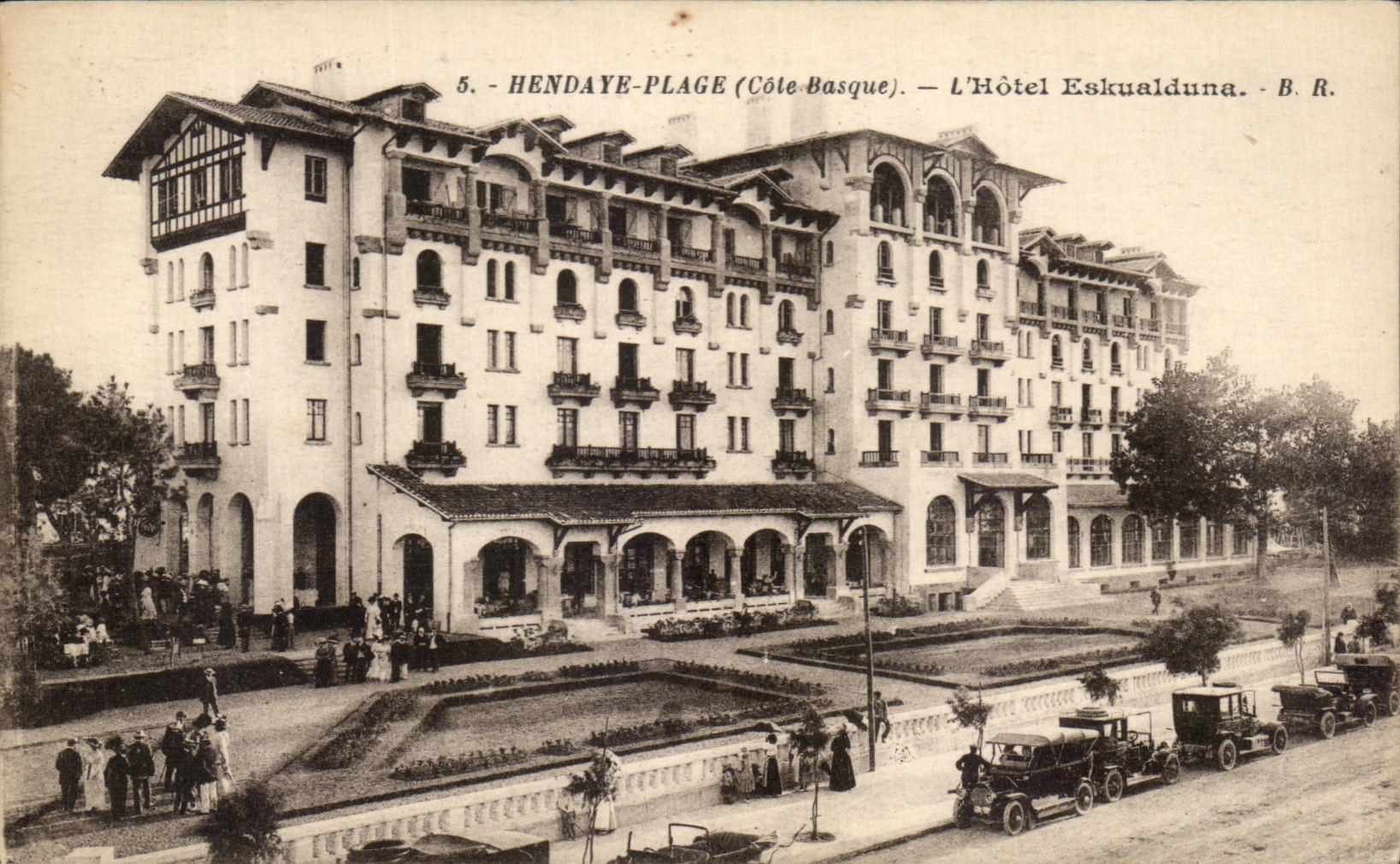 CPA Hendaye Beach the Eskualduna Hotel