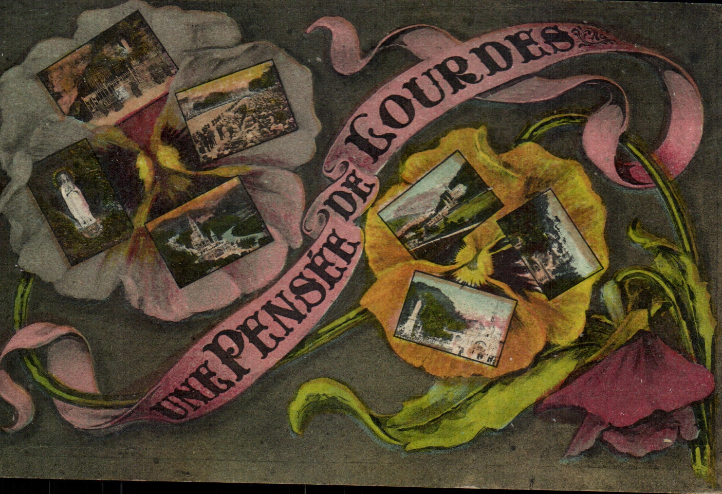 CPA a Thought Of Lourdes