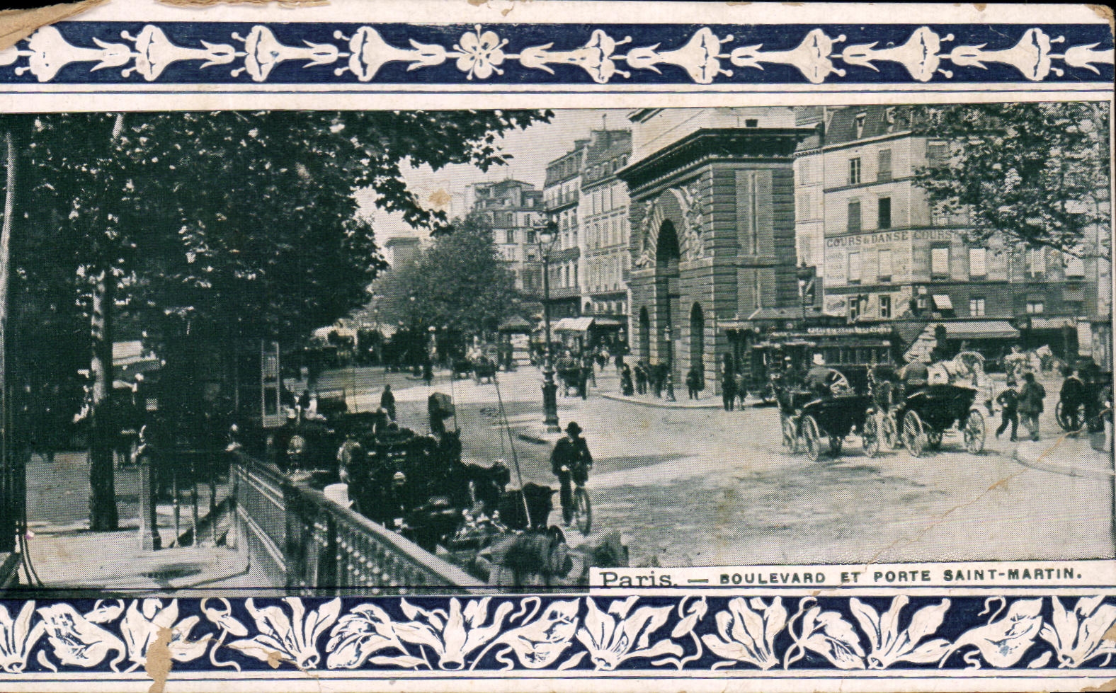 CPA Paris Boulevard and Gate Saint Martin