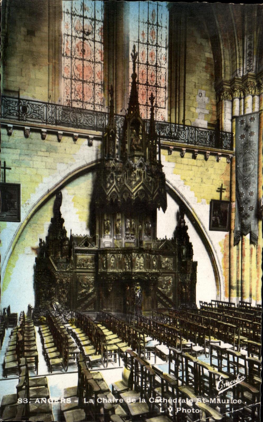CPA Angers La Pulpit of the Cathedral St Maurice