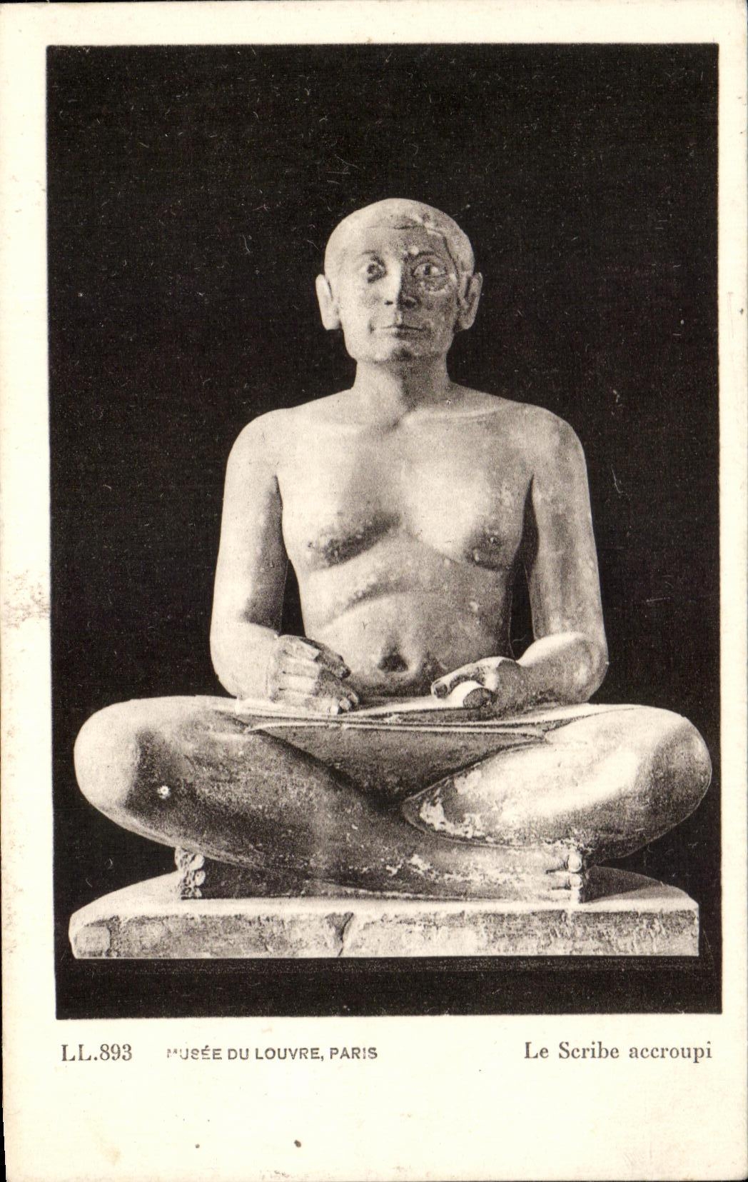 CPA Musee Du Louvre Paris Le Scribe accroupi Egypte