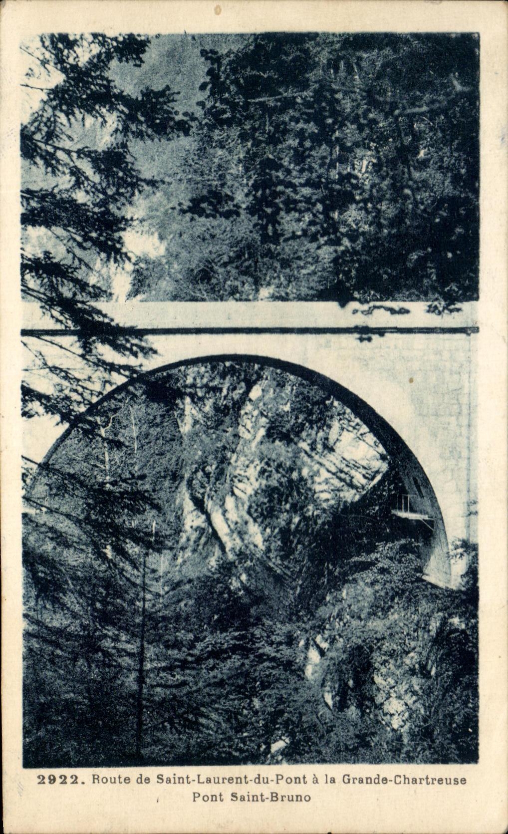 CPA Route de Saint Laurent du Pont a la Grande Chartreuse Pont Saint Bruno