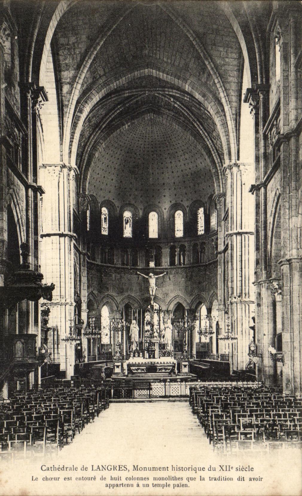 CPA Cathedrale De Langres Monument Historques the chorus Is