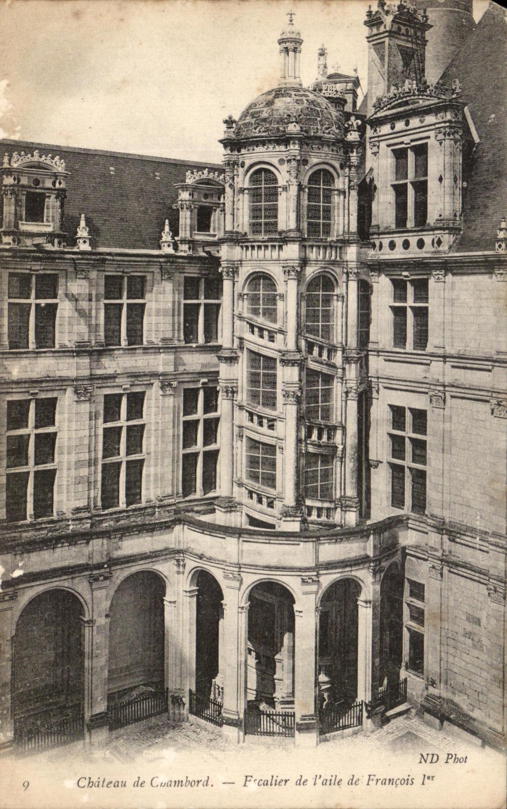 CPA Chateau De Chambord Escalier De l'Aile De Francois 1er