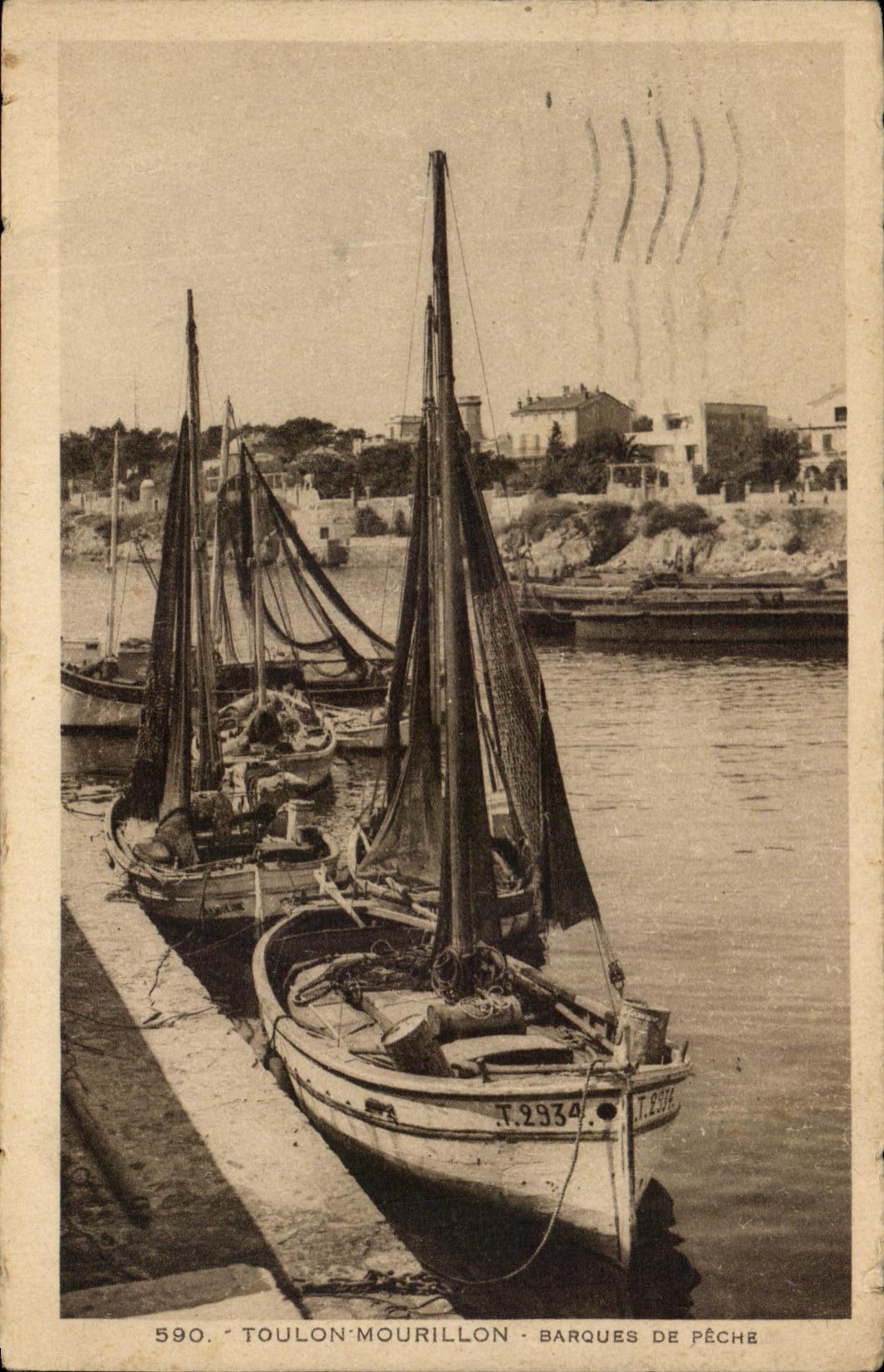 CPA Toulon Mourillon Small fishing boats Boats