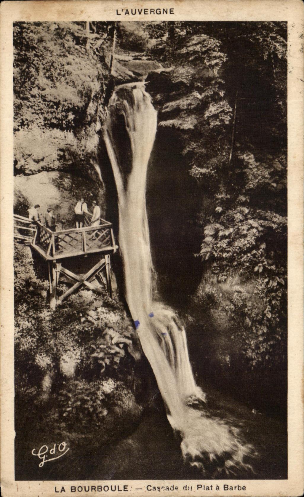 CPA Auvergne La Bourboule Cascade Of the Shaving mug