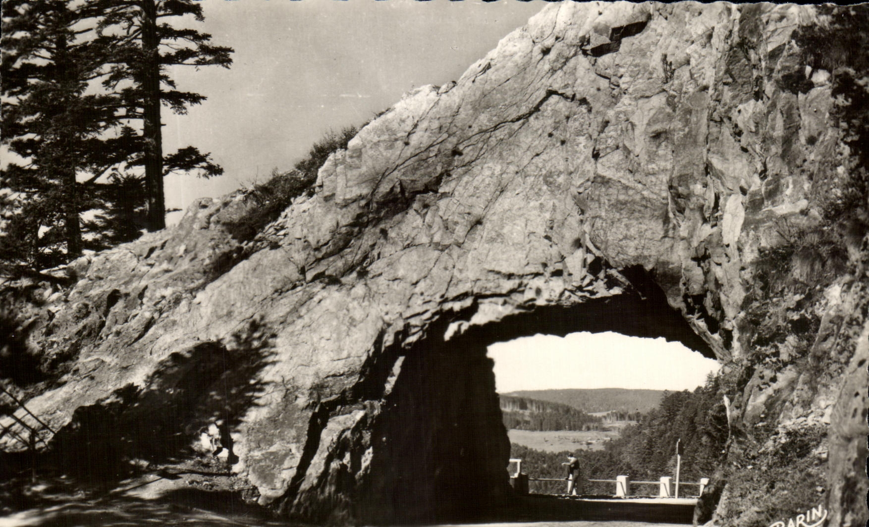 MODERN CARD Gerardmer Road of Schlucht the Rock of the Devil