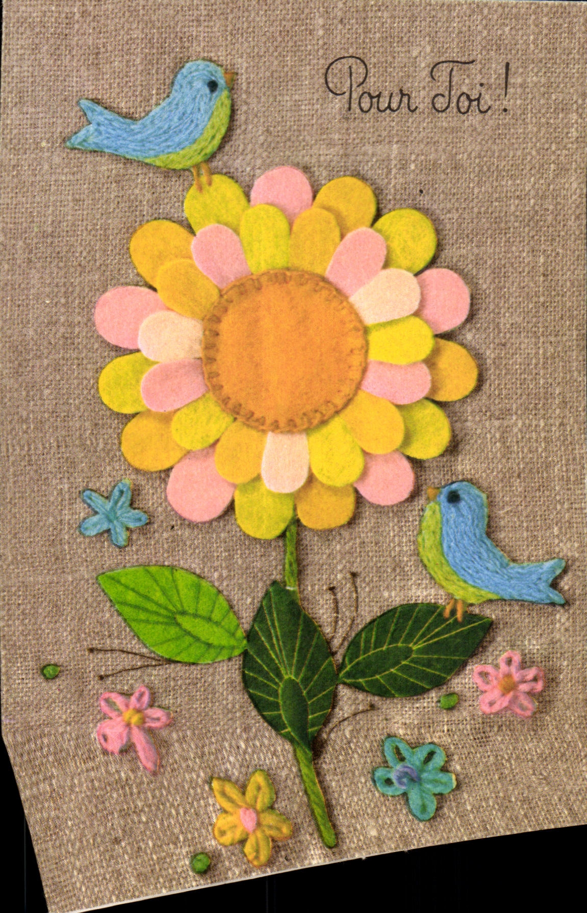 CPAM Birthday Flowers Bird